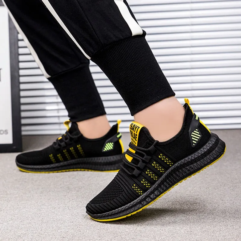 Designer Men's Casual Breathable Mesh Comfortable Walking Footwear Male Running Sport Shoes Sneakers