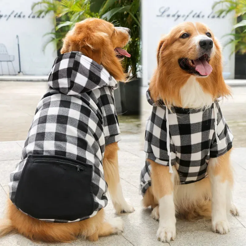 Dog Warm Coat Winter Coat  Pet Jacket Plaid Reversible  Vest Cold Weather Dog Clothes Pet Apparel for Small Medium Large Dogs