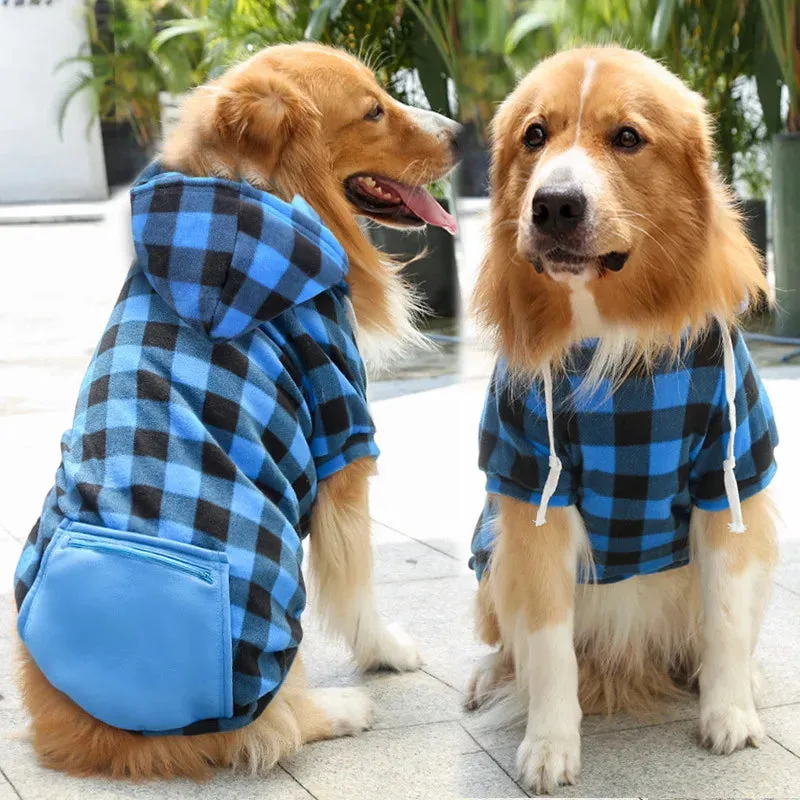 Dog Warm Coat Winter Coat  Pet Jacket Plaid Reversible  Vest Cold Weather Dog Clothes Pet Apparel for Small Medium Large Dogs