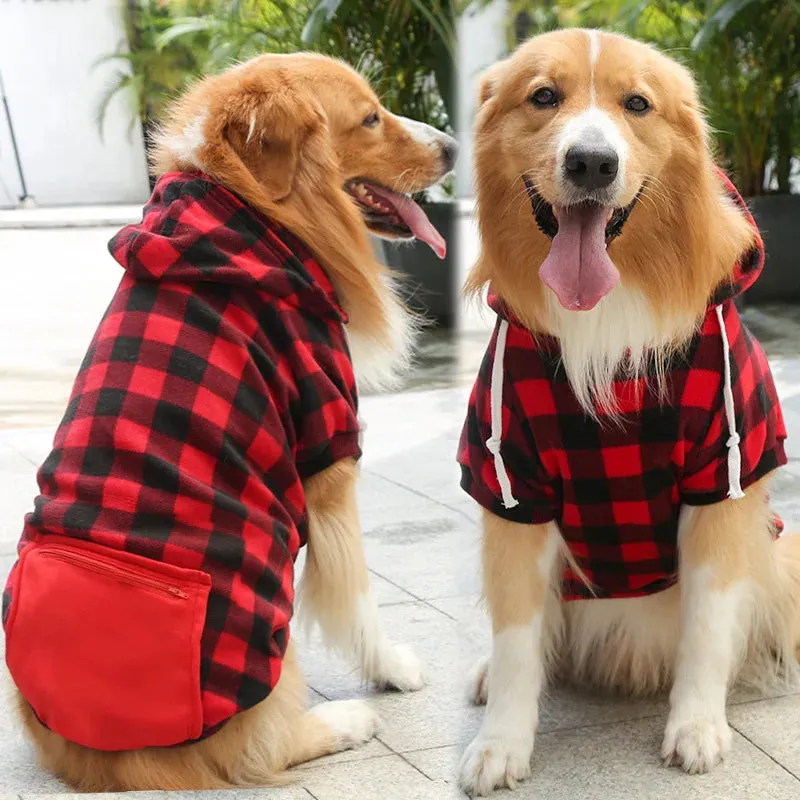 Dog Warm Coat Winter Coat  Pet Jacket Plaid Reversible  Vest Cold Weather Dog Clothes Pet Apparel for Small Medium Large Dogs