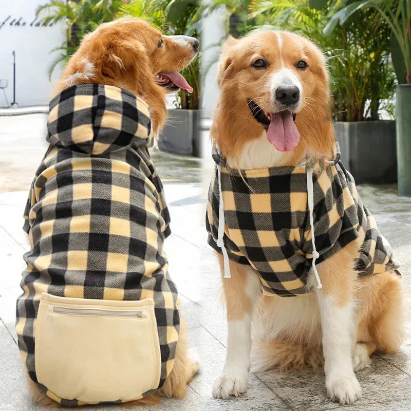 Dog Warm Coat Winter Coat  Pet Jacket Plaid Reversible  Vest Cold Weather Dog Clothes Pet Apparel for Small Medium Large Dogs