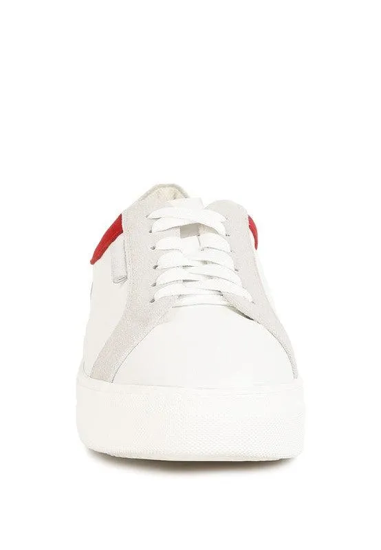 Endler Color Block Leather Sneakers