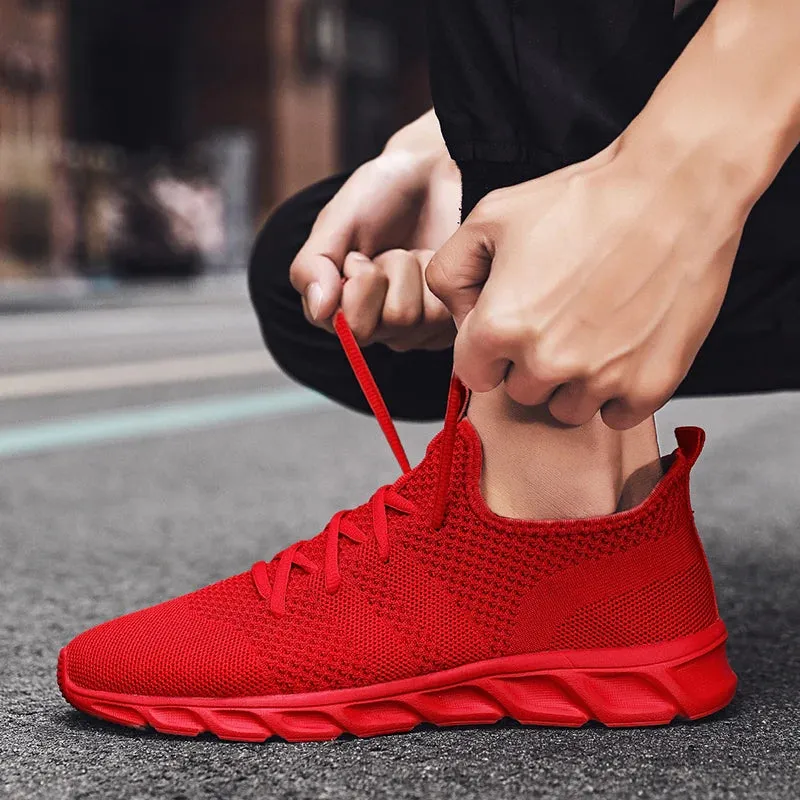 Fashion Couple's Casual Sports Shoes: Breathable Mesh Jogging Trainers for Men and Women
