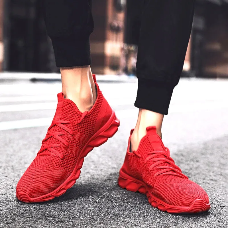 Fashion Couple's Casual Sports Shoes: Breathable Mesh Jogging Trainers for Men and Women