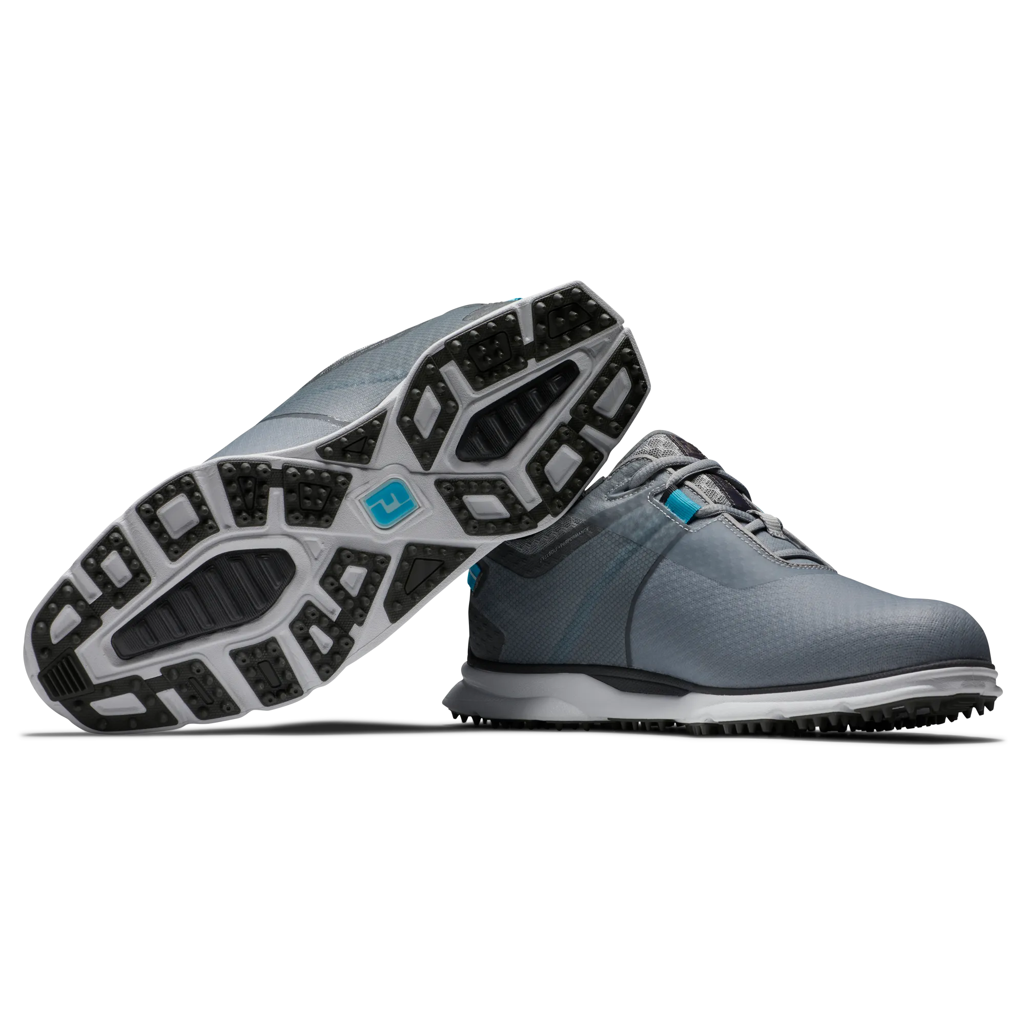 FootJoy Men's Pro SL Sports Golf Shoes- Grey/Reef Blue