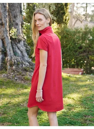 Frank & Eileen - Lauren Polo Dress in Double Decker Red