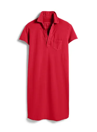 Frank & Eileen - Lauren Polo Dress in Double Decker Red