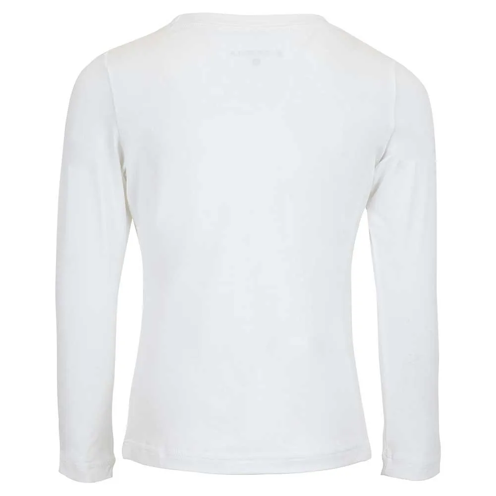 Girls' UV Colors Long Sleeve Tennis Top White