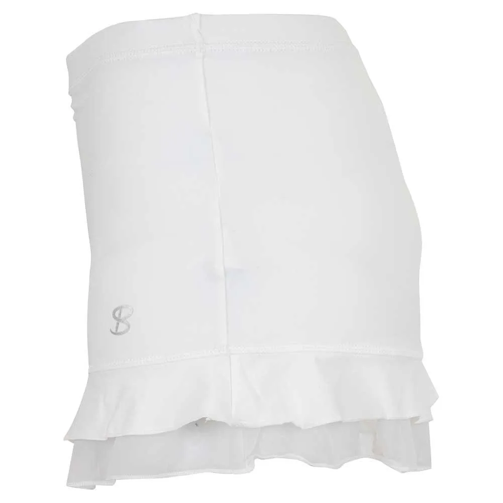 Girls' UV Colors Ruffle Tennis Skort White