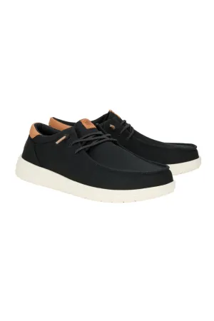 HEYDUDE Men’s Paul Canvas Shoes in Black | 43151-001