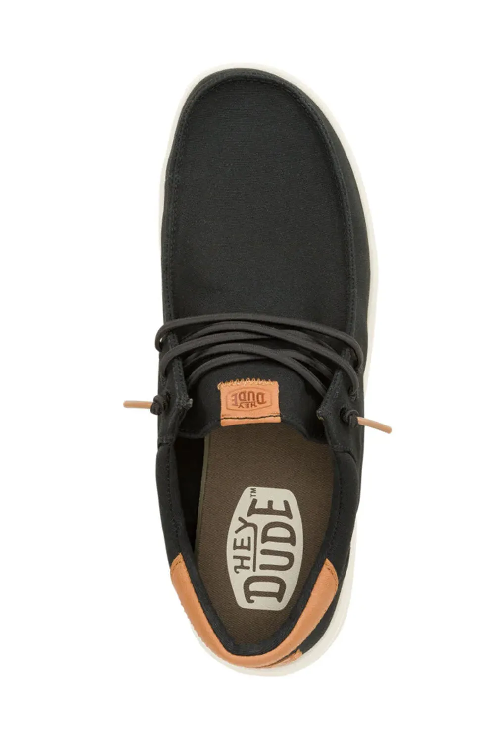 HEYDUDE Men’s Paul Canvas Shoes in Black | 43151-001