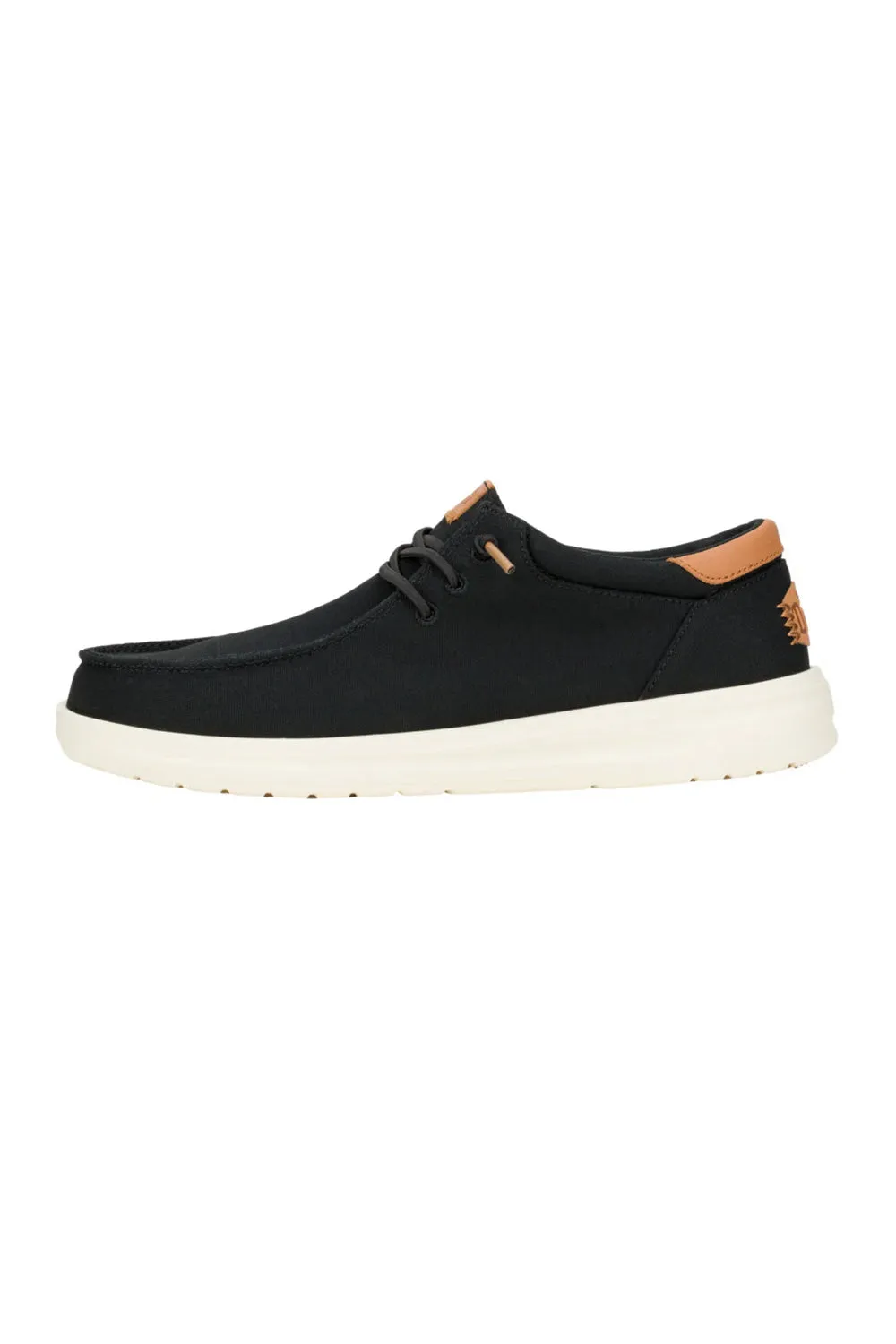 HEYDUDE Men’s Paul Canvas Shoes in Black | 43151-001