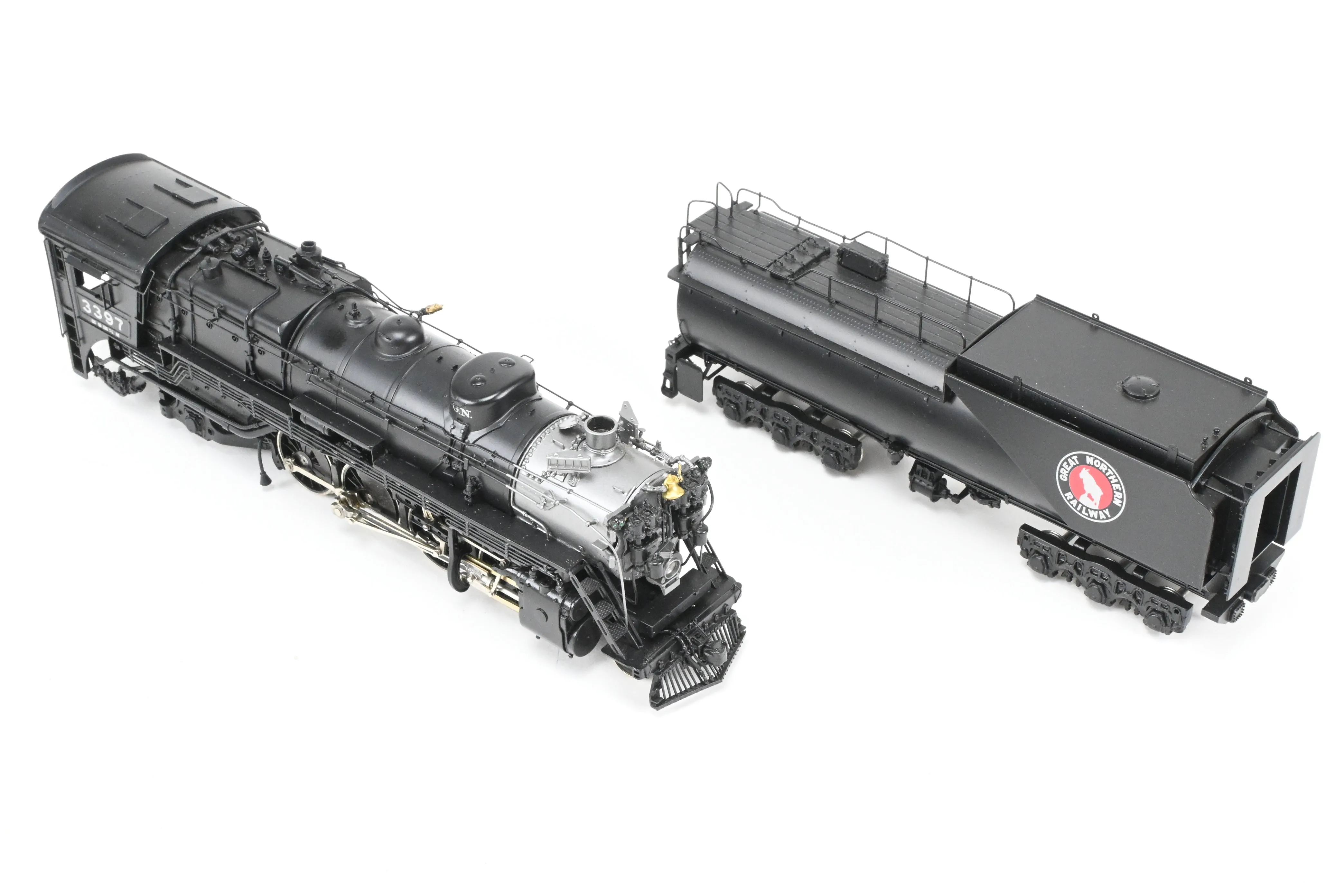 HO Brass CON PFM - Tenshodo GN - Great Northern 2-8-2 Class O-8 1981 Run Crown Series Factory Painted No. 3397
