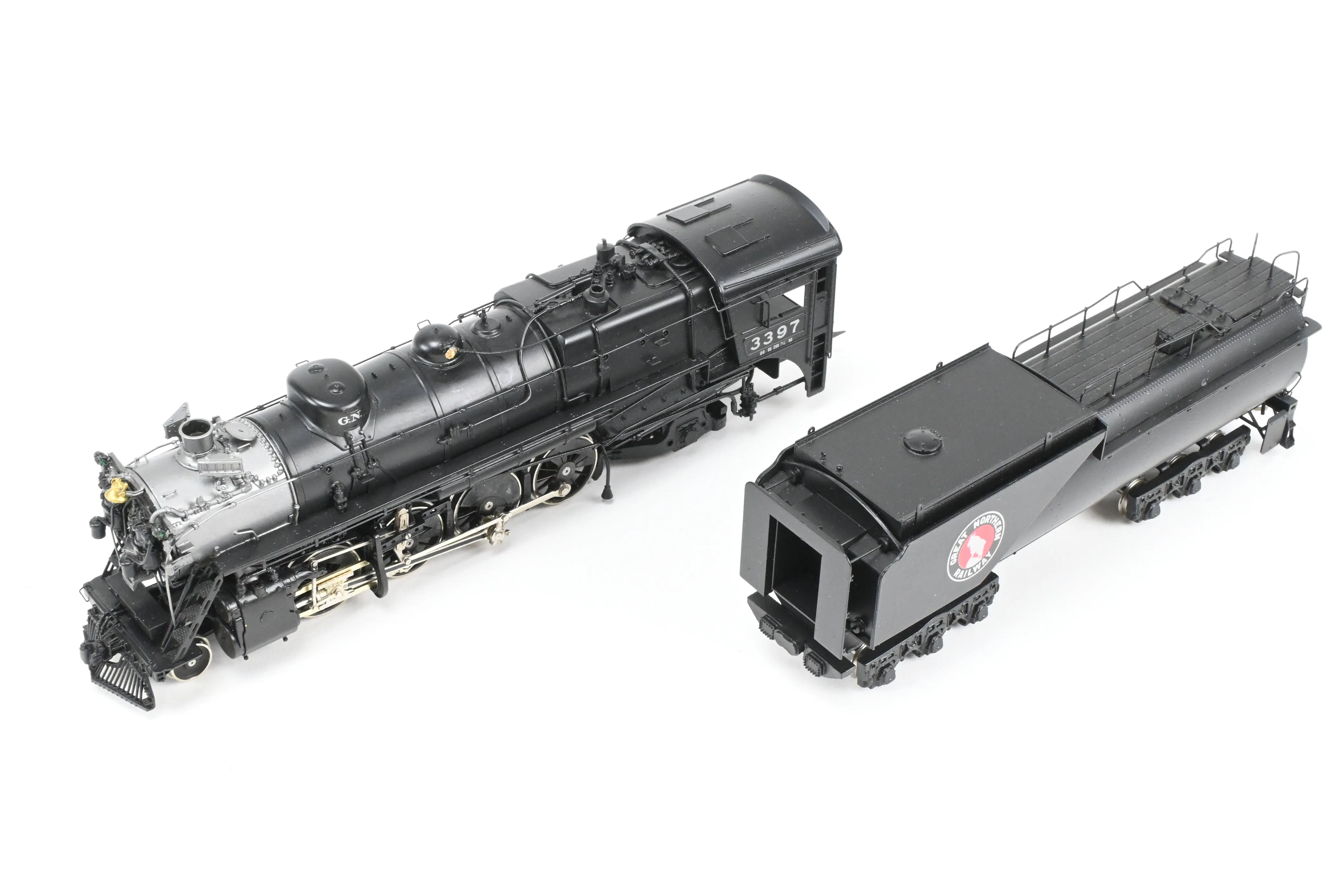 HO Brass CON PFM - Tenshodo GN - Great Northern 2-8-2 Class O-8 1981 Run Crown Series Factory Painted No. 3397