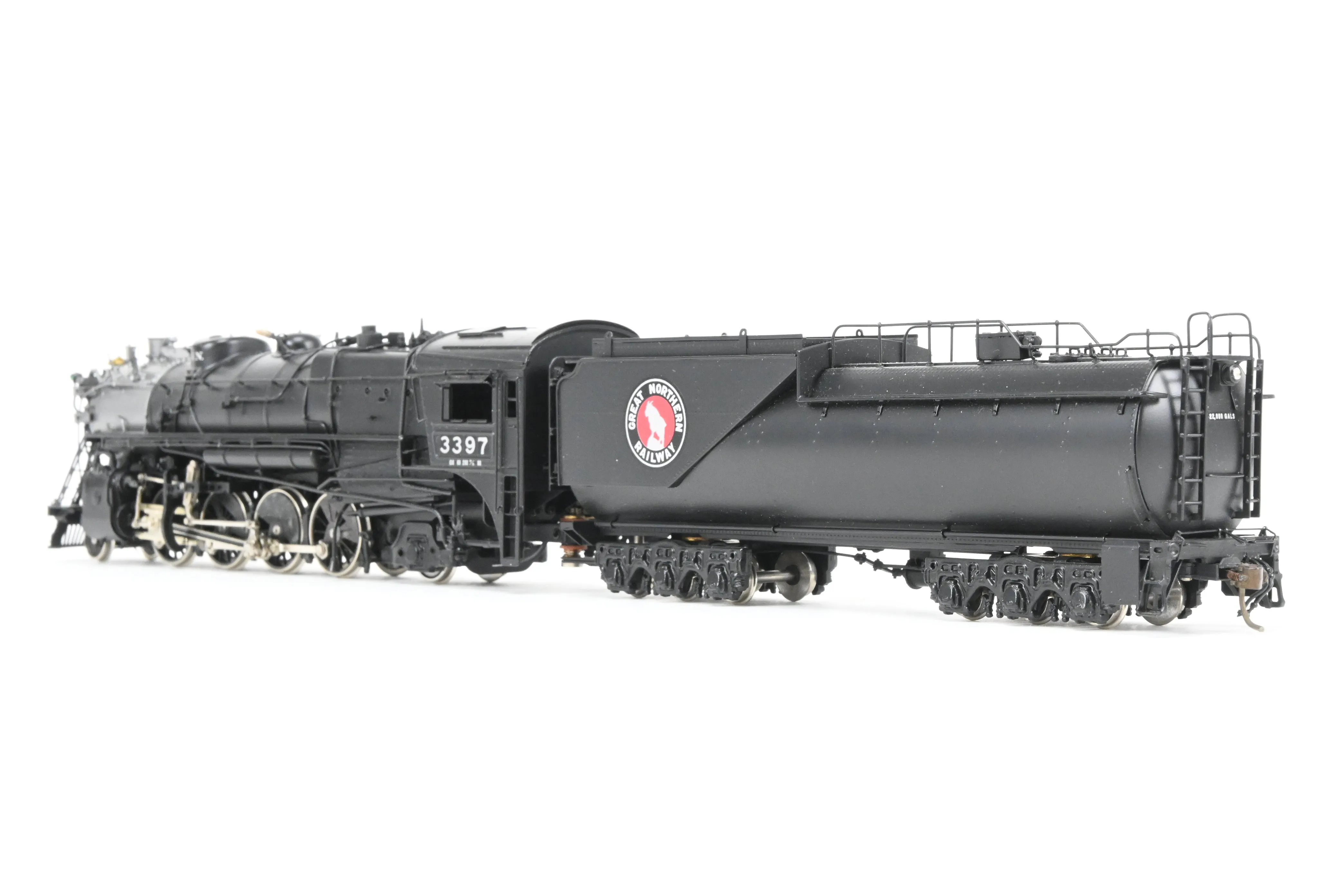 HO Brass CON PFM - Tenshodo GN - Great Northern 2-8-2 Class O-8 1981 Run Crown Series Factory Painted No. 3397