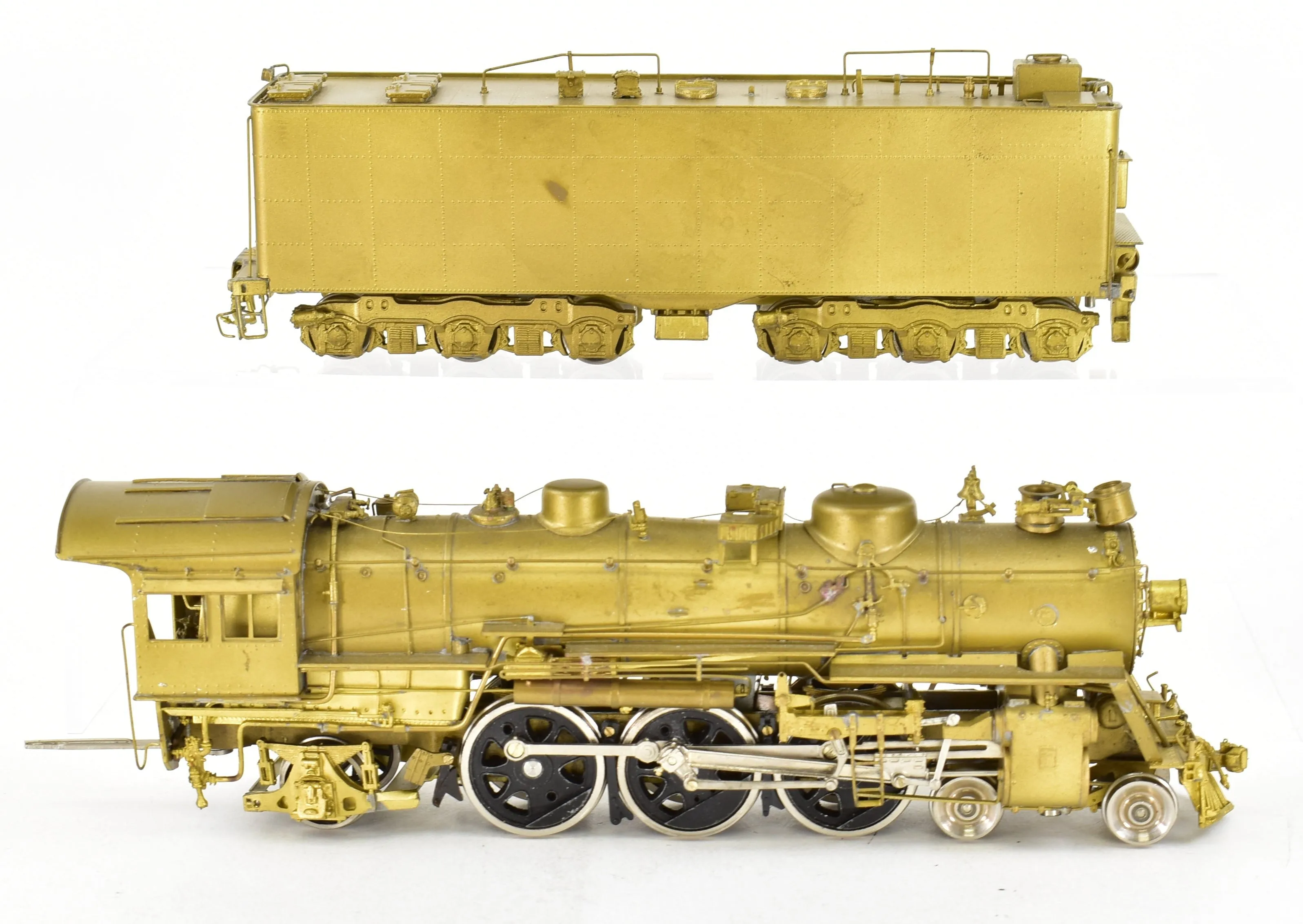 HO Brass Key Imports ATSF - Santa Fe 3400 4-6-2 Pacific with Box Poks Drivers