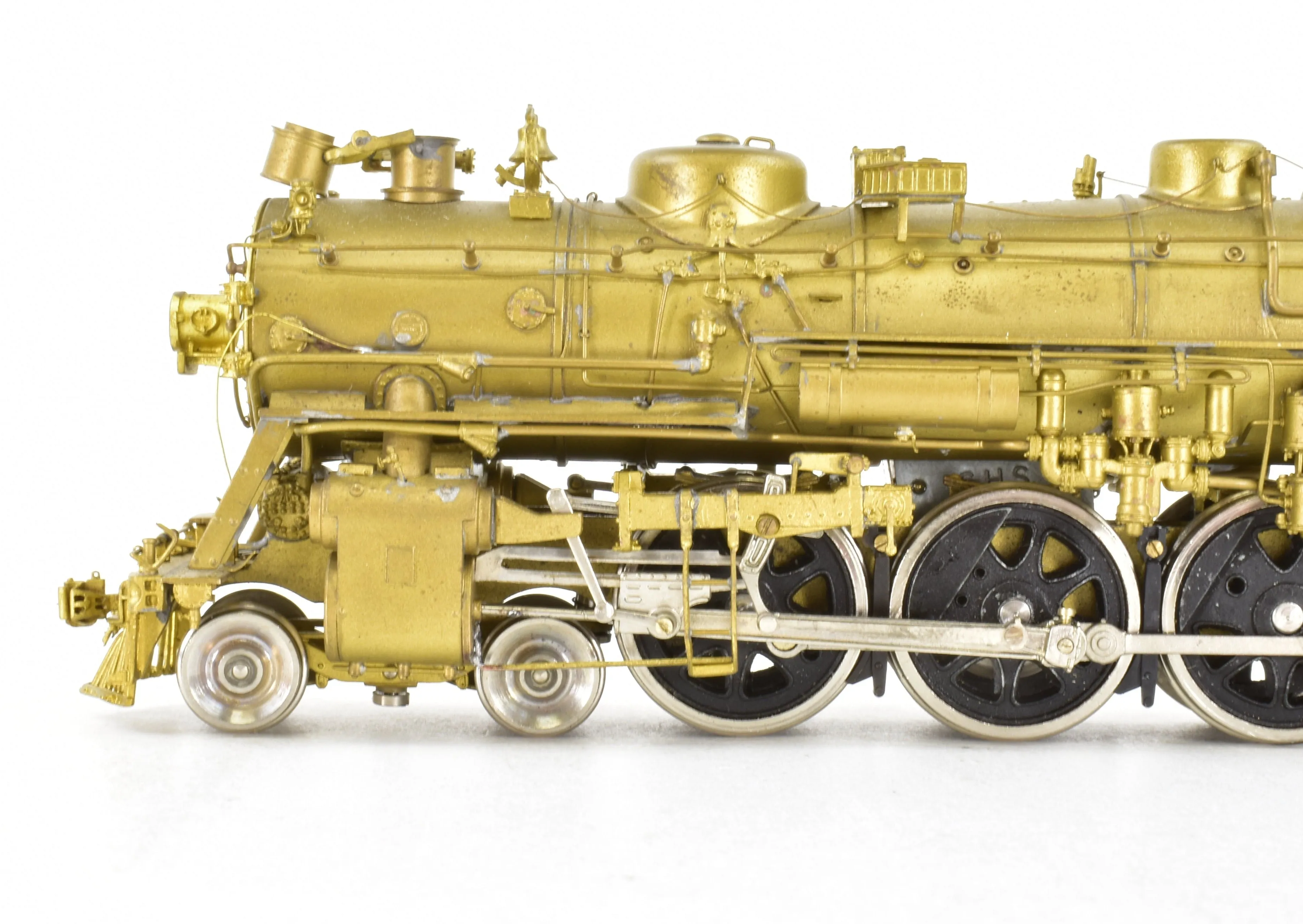 HO Brass Key Imports ATSF - Santa Fe 3400 4-6-2 Pacific with Box Poks Drivers