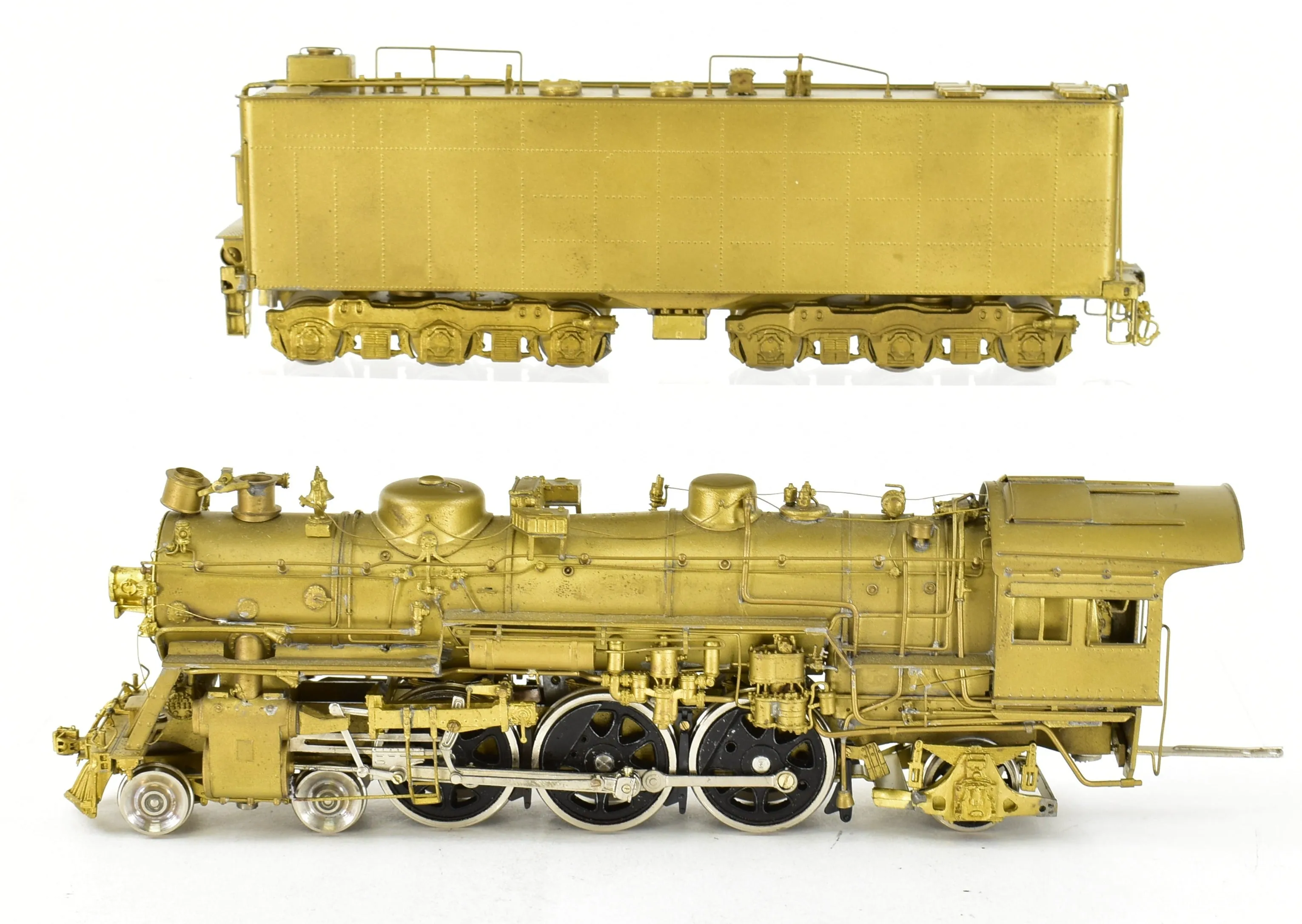 HO Brass Key Imports ATSF - Santa Fe 3400 4-6-2 Pacific with Box Poks Drivers