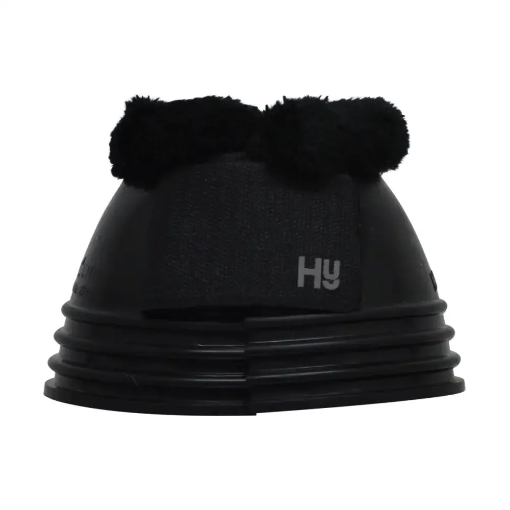 Hy Equestrian Ringed Fleece Topped Over Reach Boots