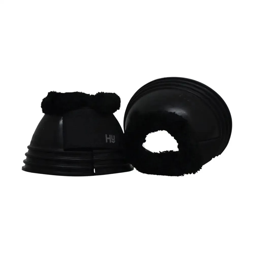 Hy Equestrian Ringed Fleece Topped Over Reach Boots
