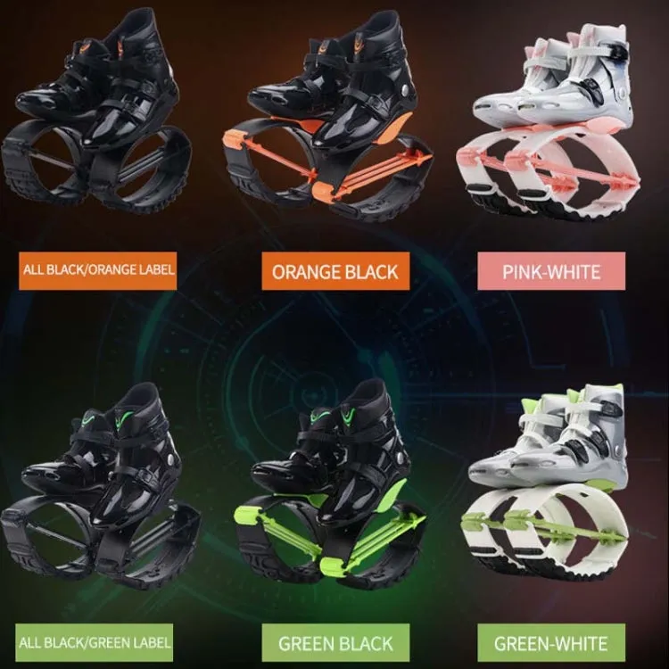 Jumping Shoes Bounce Shoes Indoor Sports Rebound Shoes, Size: 36/38 (Orange Black)