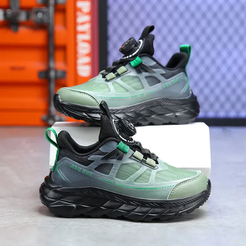 Kids/Youth/Children's Running Basketball Sneakers Sports Shoes with Quck Lace Swivel
