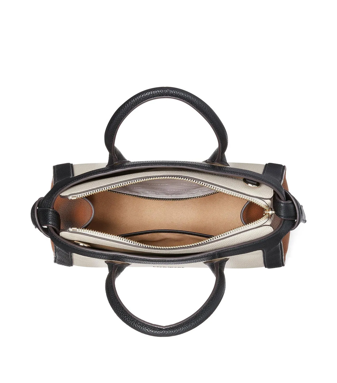 Knott Colorblocked Medium Zip-top Satchel Allspice Cake Multi
