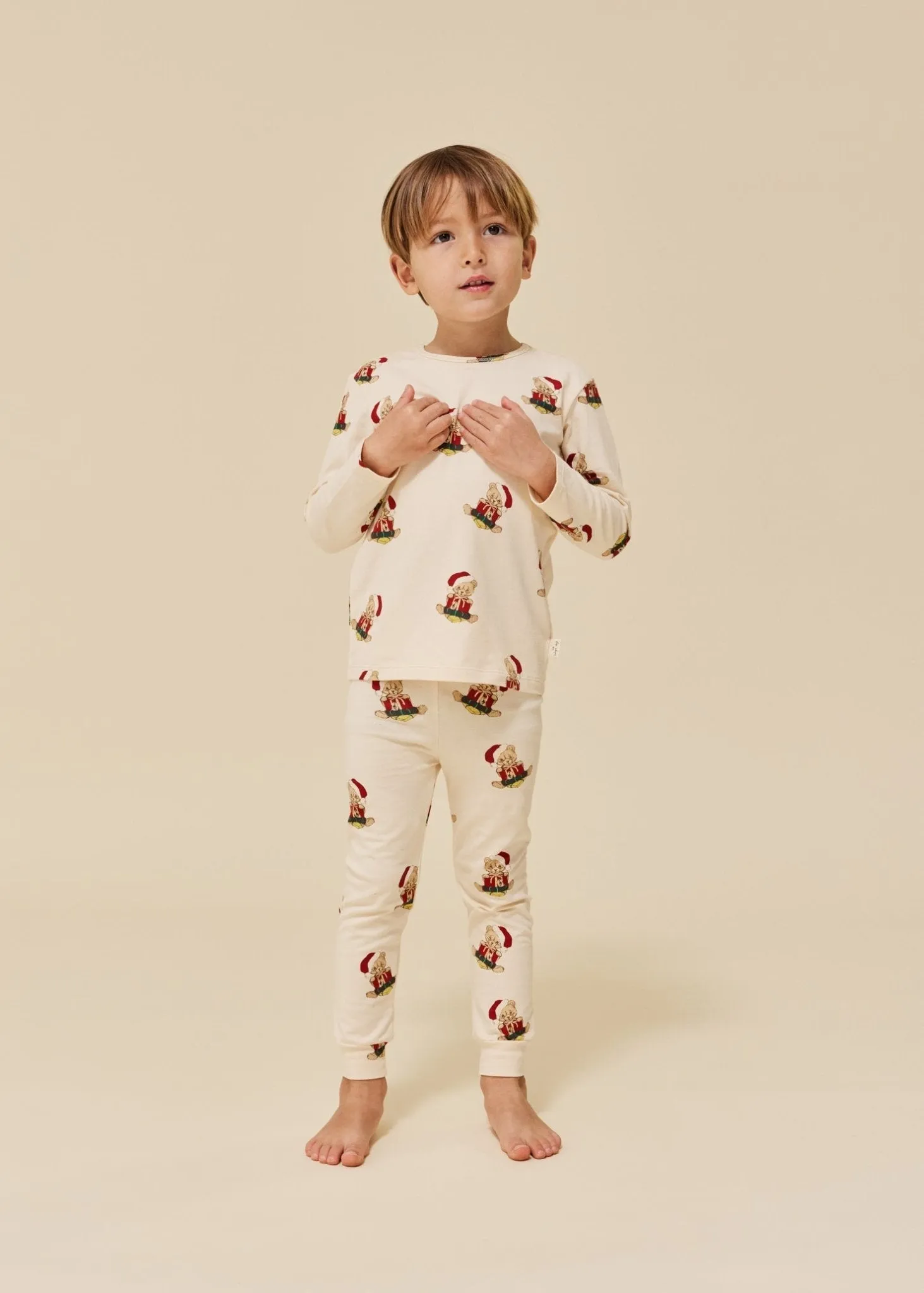 Konges Sløjd: Basic Blouse/Pants Set - Christmas Teddy