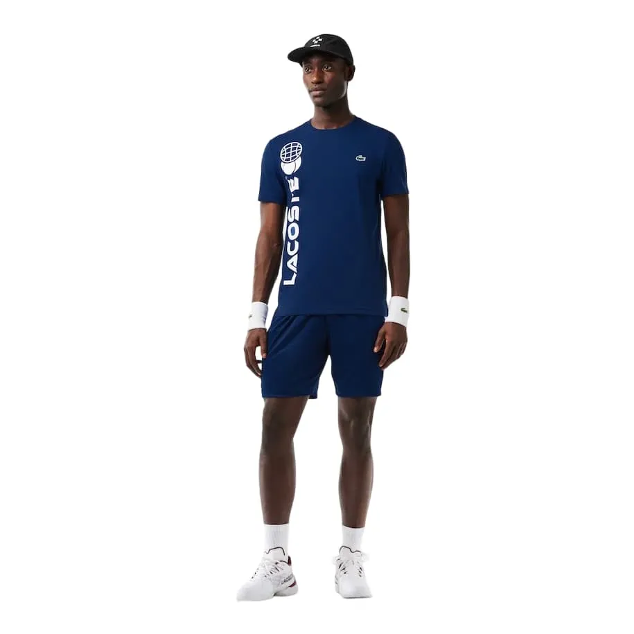Lacoste Men's Short Sleeve Graphic Tennis Performance T-Shirt 