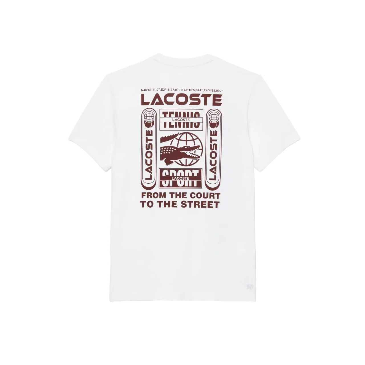 Lacoste Men's Short Sleeve Graphic Tennis Performance T-Shirt 