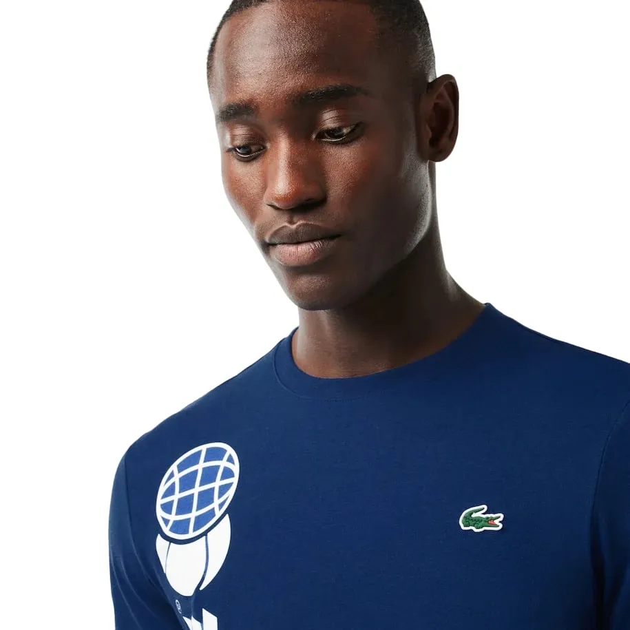 Lacoste Men's Short Sleeve Graphic Tennis Performance T-Shirt 