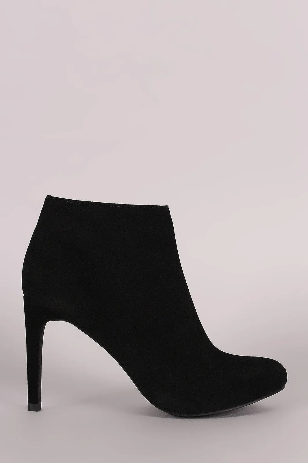 Liliana Plain Almond Toe Stiletto Heeled Booties