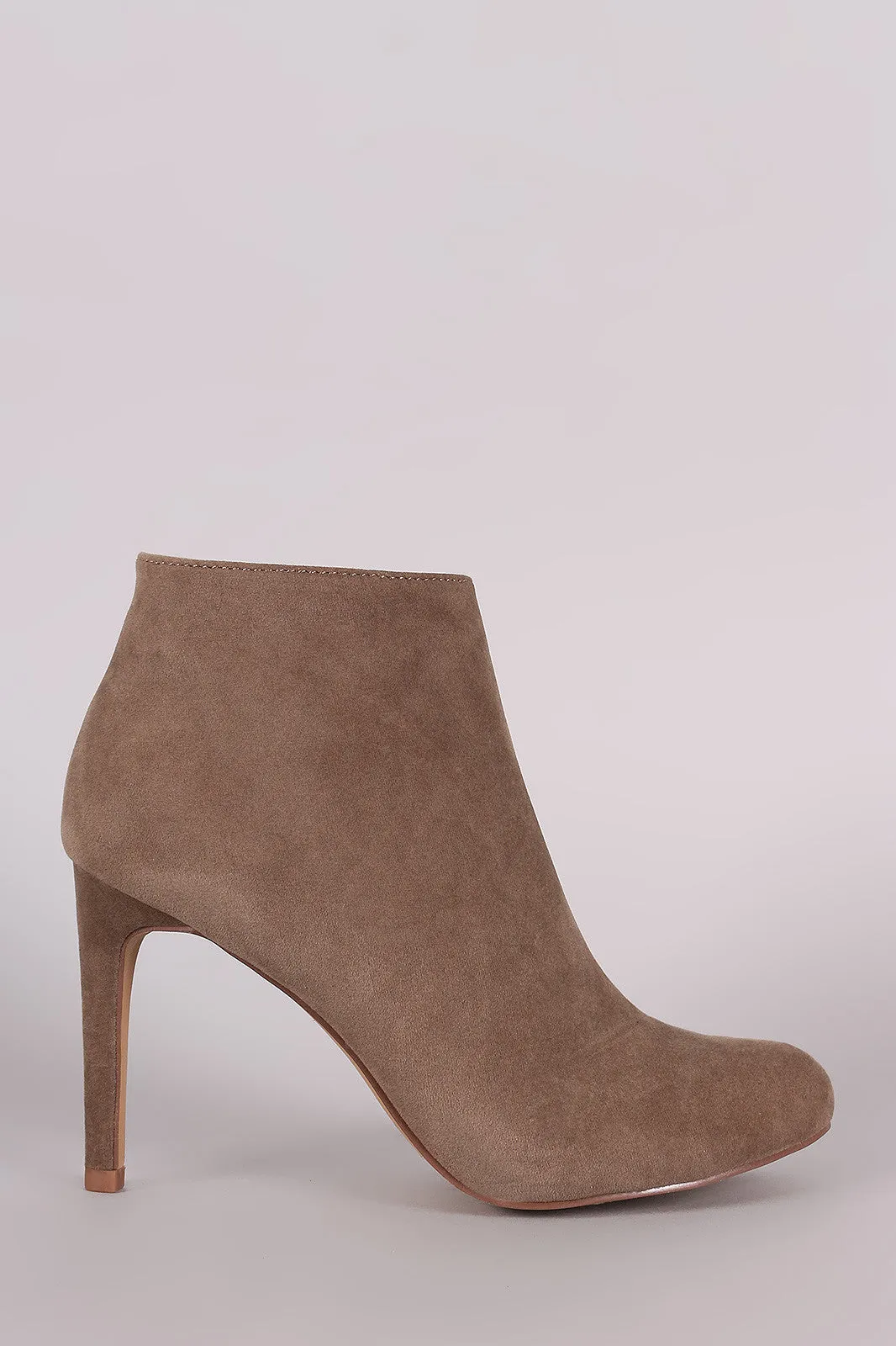 Liliana Plain Almond Toe Stiletto Heeled Booties