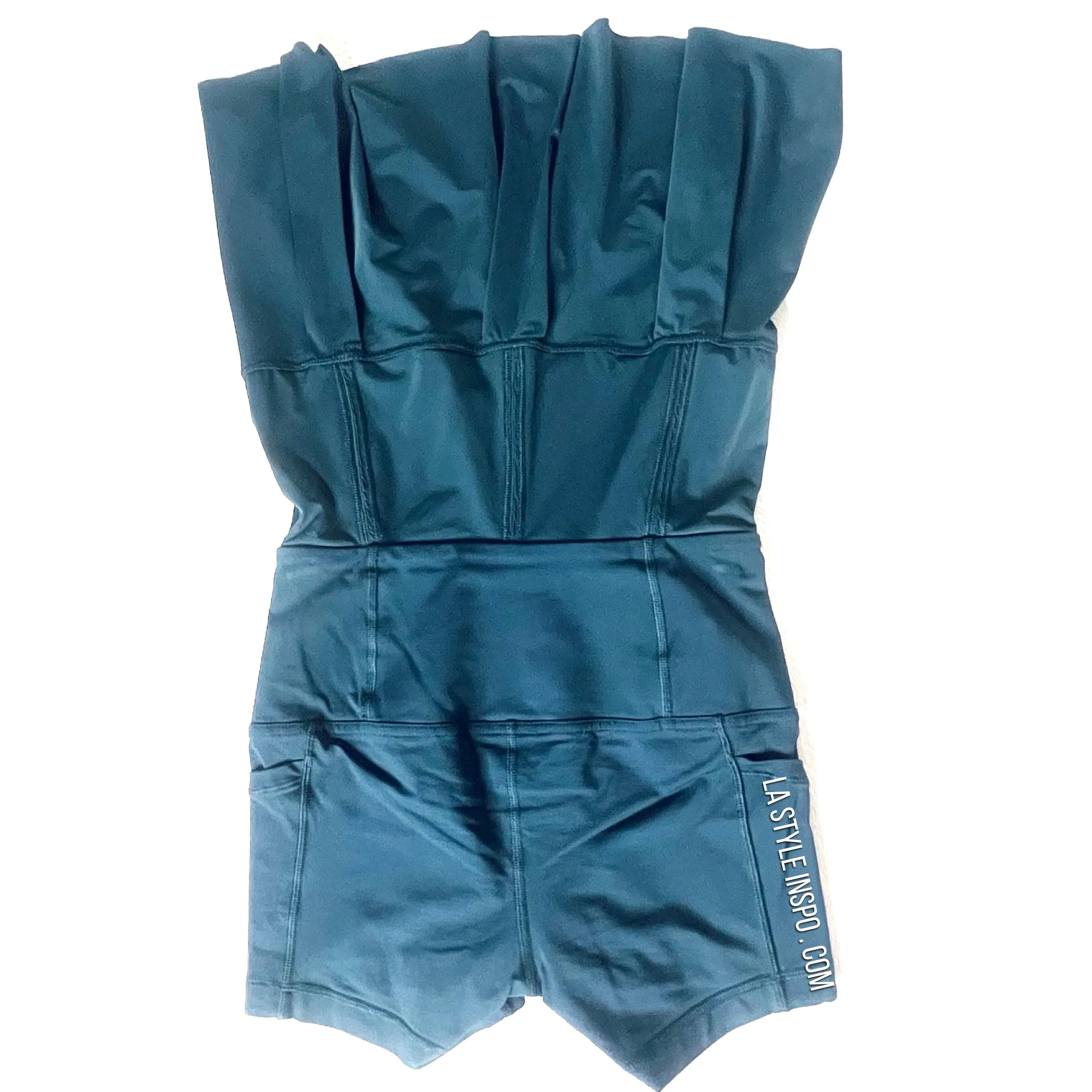 Lululemon Lost In Pace Skirt Teal Green pleads Size 2 REGULAR