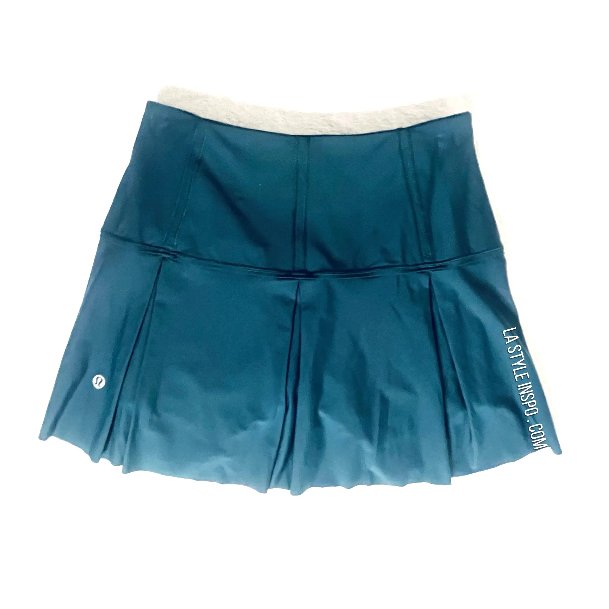 Lululemon Lost In Pace Skirt Teal Green pleads Size 2 REGULAR