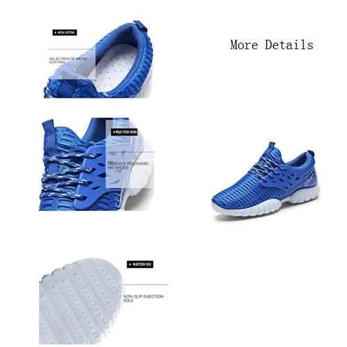 Men Athletic Sneakers Lace Up Breathable Running  Walking  Sport Shoes