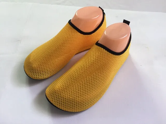 Men Water Shoes Aqua Socks Yoga Exercise Pool Beach Dance Swim Slip On Mesh top