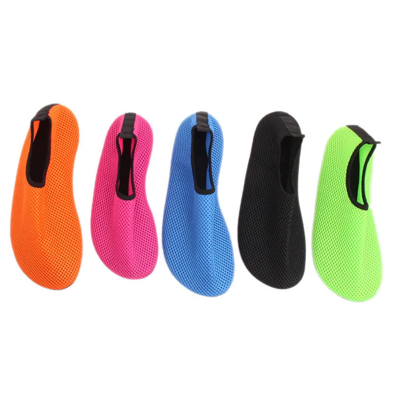 Men Water Shoes Aqua Socks Yoga Exercise Pool Beach Dance Swim Slip On Mesh top