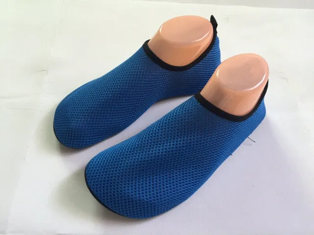 Men Water Shoes Aqua Socks Yoga Exercise Pool Beach Dance Swim Slip On Mesh top