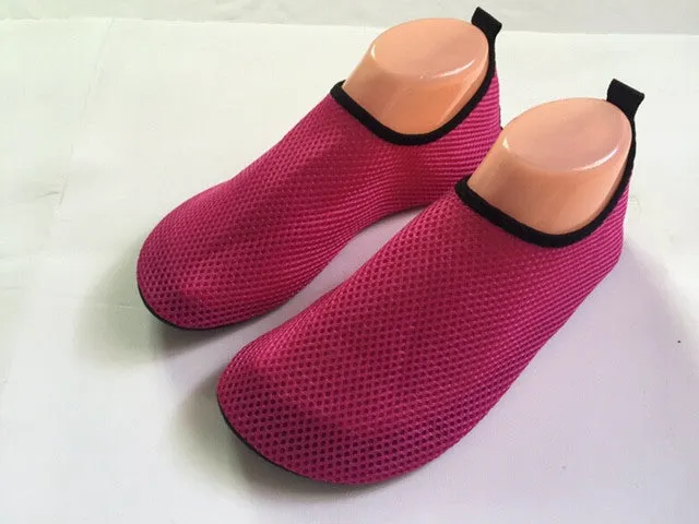 Men Water Shoes Aqua Socks Yoga Exercise Pool Beach Dance Swim Slip On Mesh top