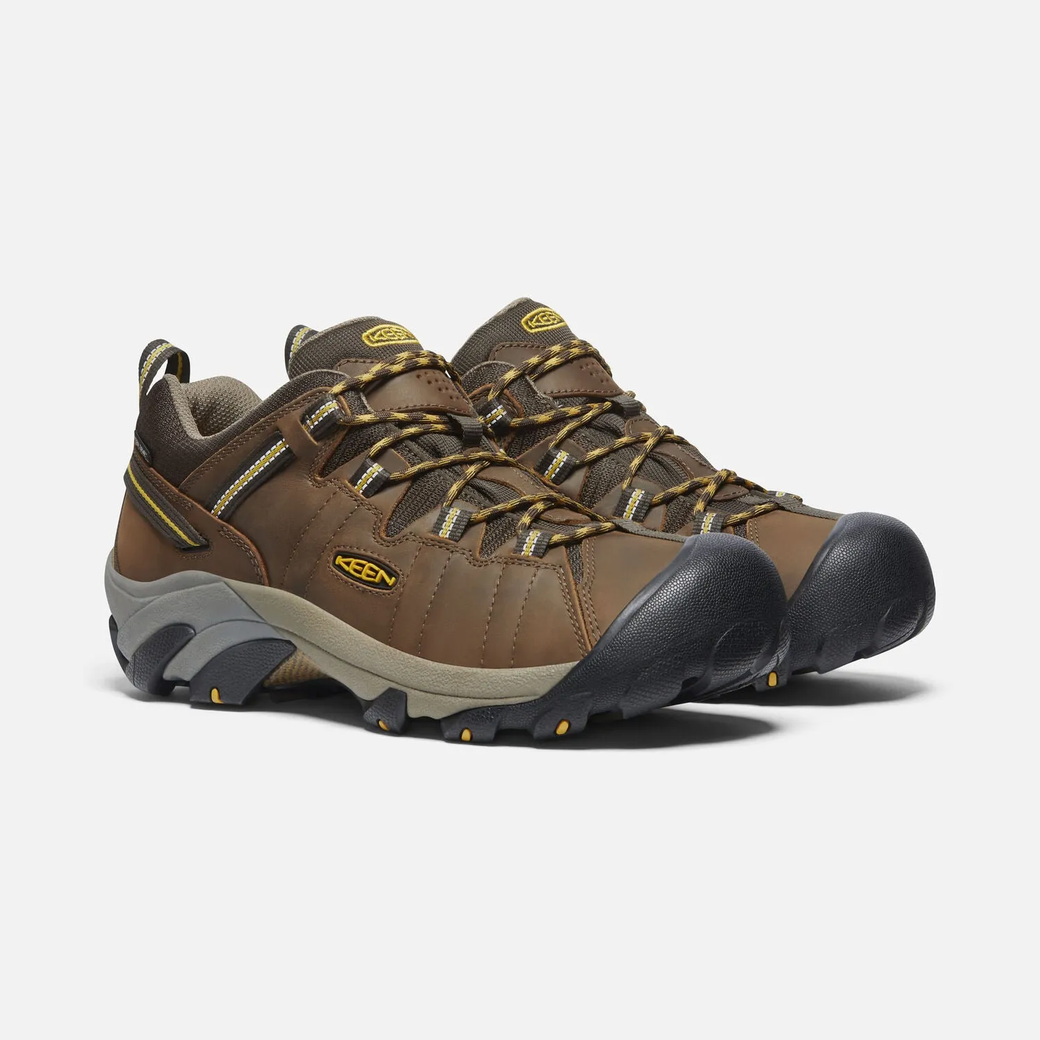 Men's KeenTarghee II Waterproof Color: Brown/ Golden Yellow