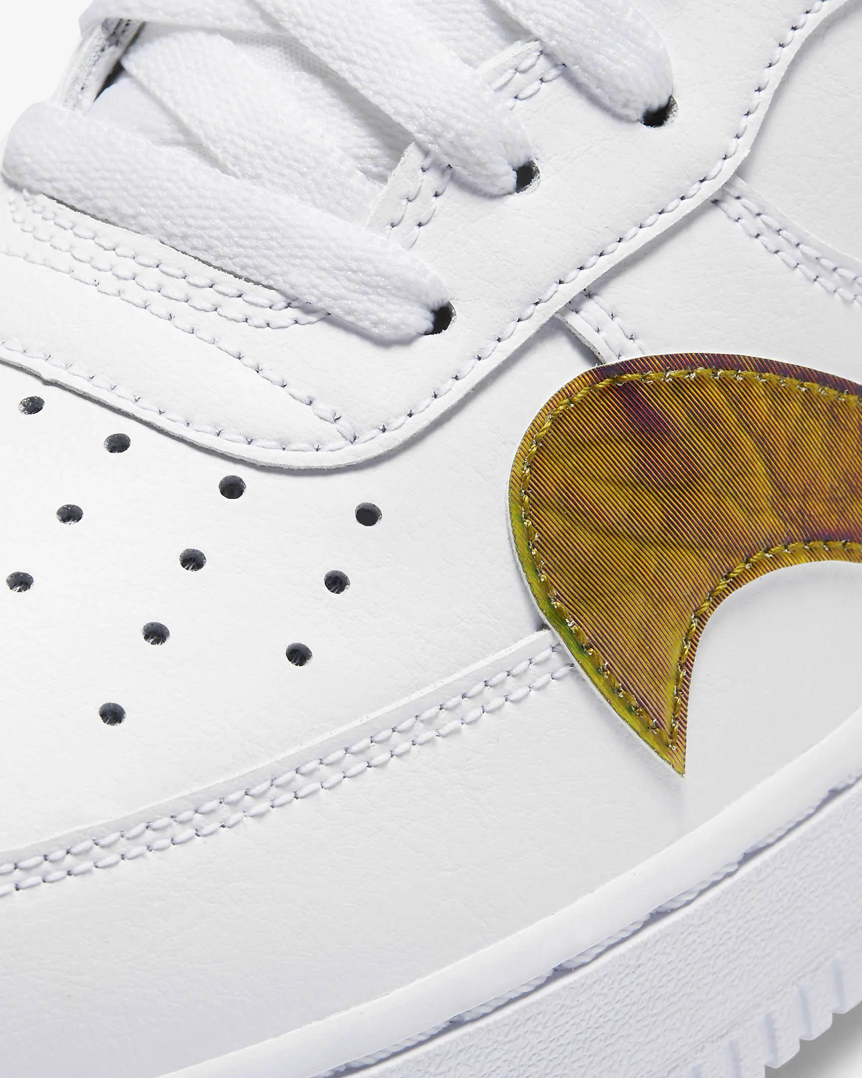 Men's Nike Air Force 1 '07 LV8 "Misplaced Swoosh" (White/Multicolor)(CK7214-101)