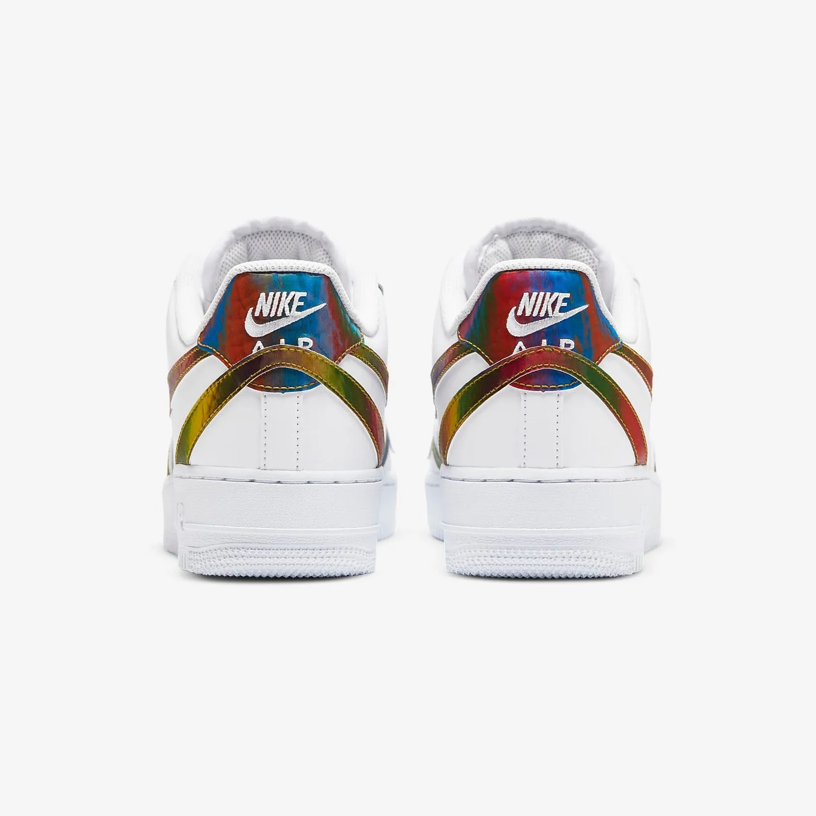 Men's Nike Air Force 1 '07 LV8 "Misplaced Swoosh" (White/Multicolor)(CK7214-101)