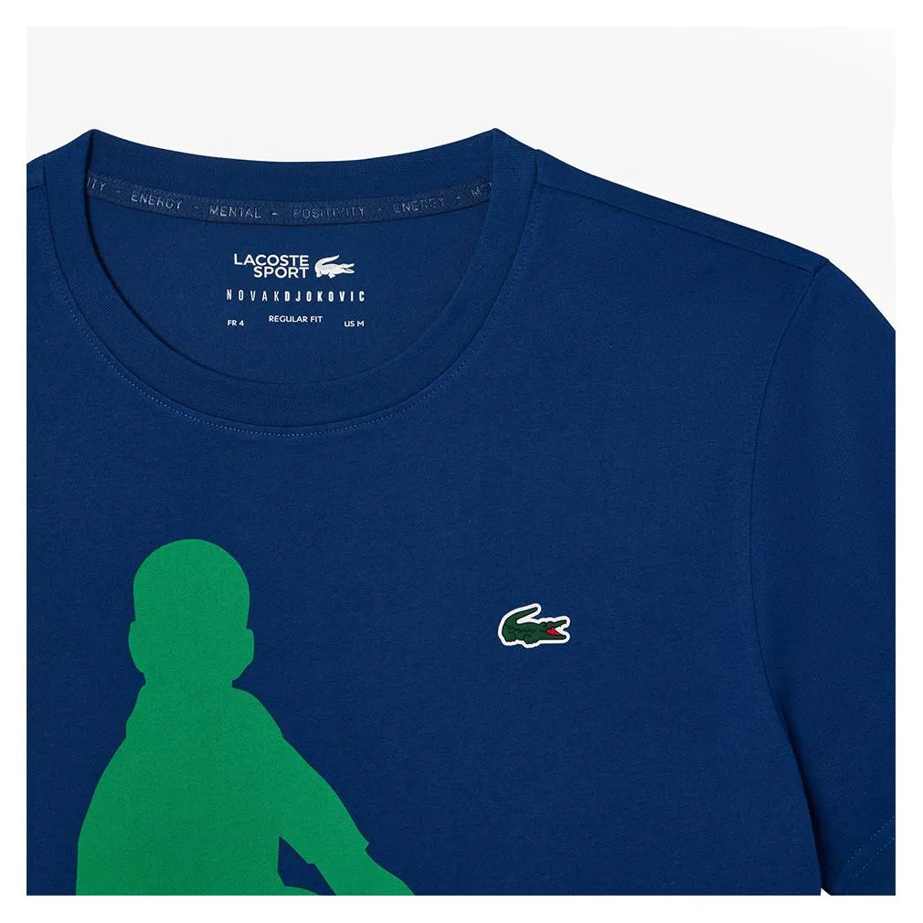 Men`s Novak Djokovic Tennis Fan Capsule Globe and Fluorine Green
