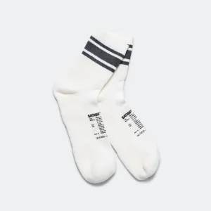 Merino Tube Socks - White/White