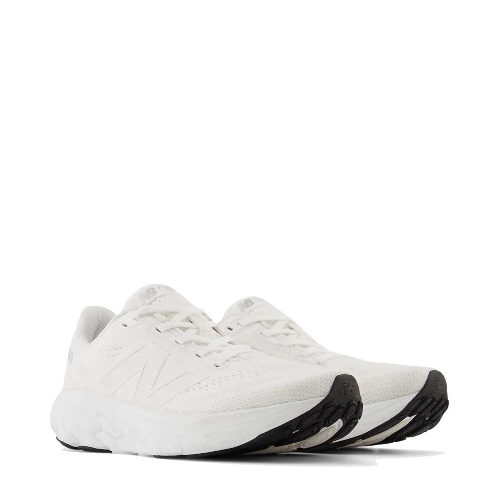 New Balance Women's Fresh Foam X 880v14 in White with Silver Metallic and Sea Salt