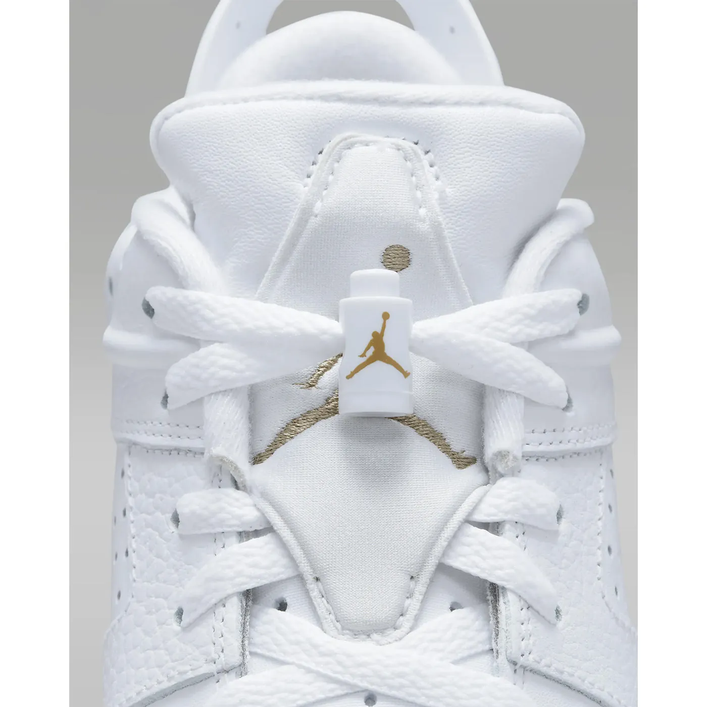 Nike Jordan Retro 6 Golf Shoes - White/Khaki