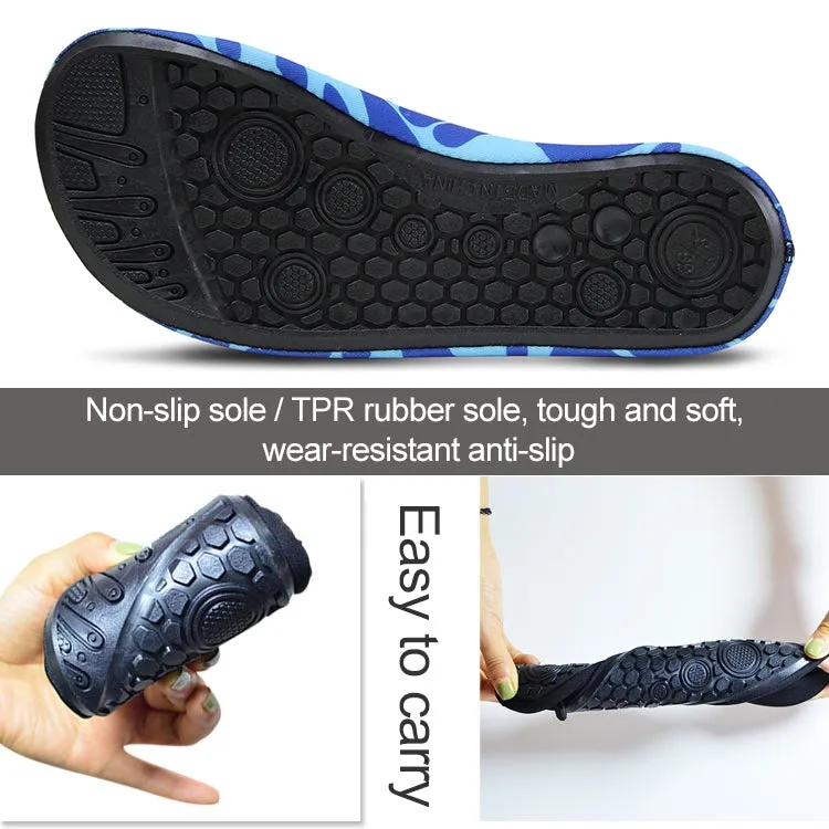 Non-slip Wear-resisting Thick Rubber Sole Diving Shoes and  Socks, One Pair, Size:L (Black)