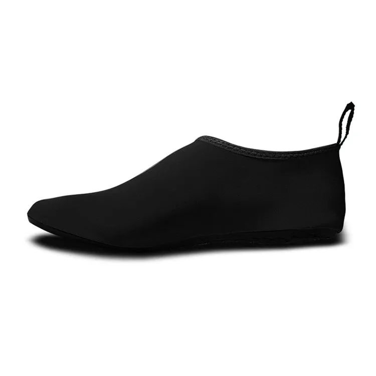 Non-slip Wear-resisting Thick Rubber Sole Diving Shoes and  Socks, One Pair, Size:L (Black)