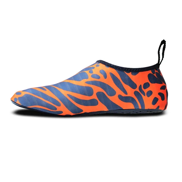 Non-slip Wear-resisting Thick Rubber Sole Diving Shoes and  Socks, One Pair, Size:XL (Figured Orange)